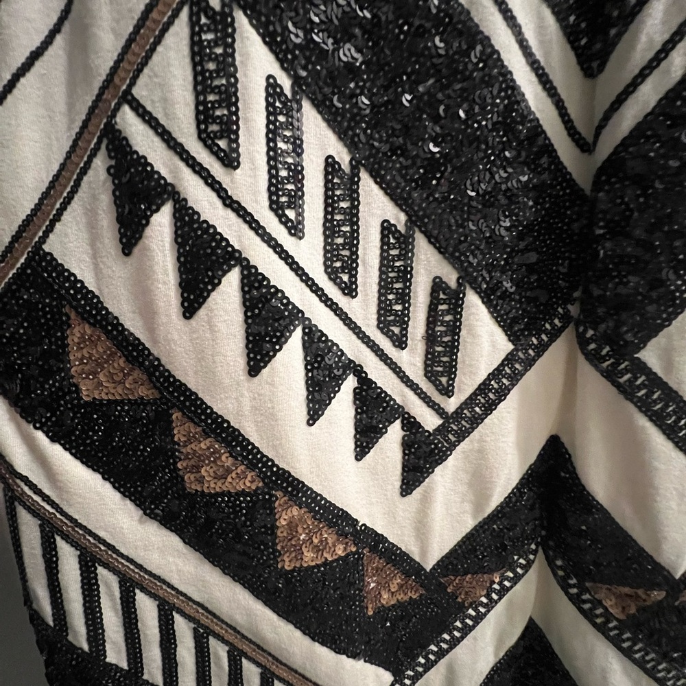 Express Stunning Aztec Sequin Women’s Medium Mini Dress - Picture 10 of 16